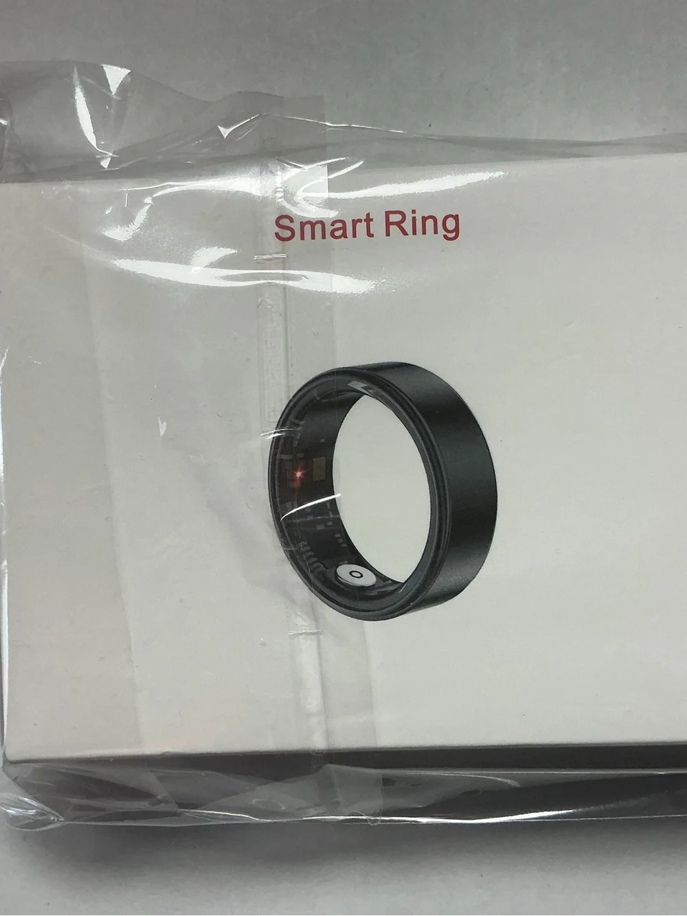 ★ Smart Ring Size 8 Black Fitness Tracker Sleep Monitor Waterproof
